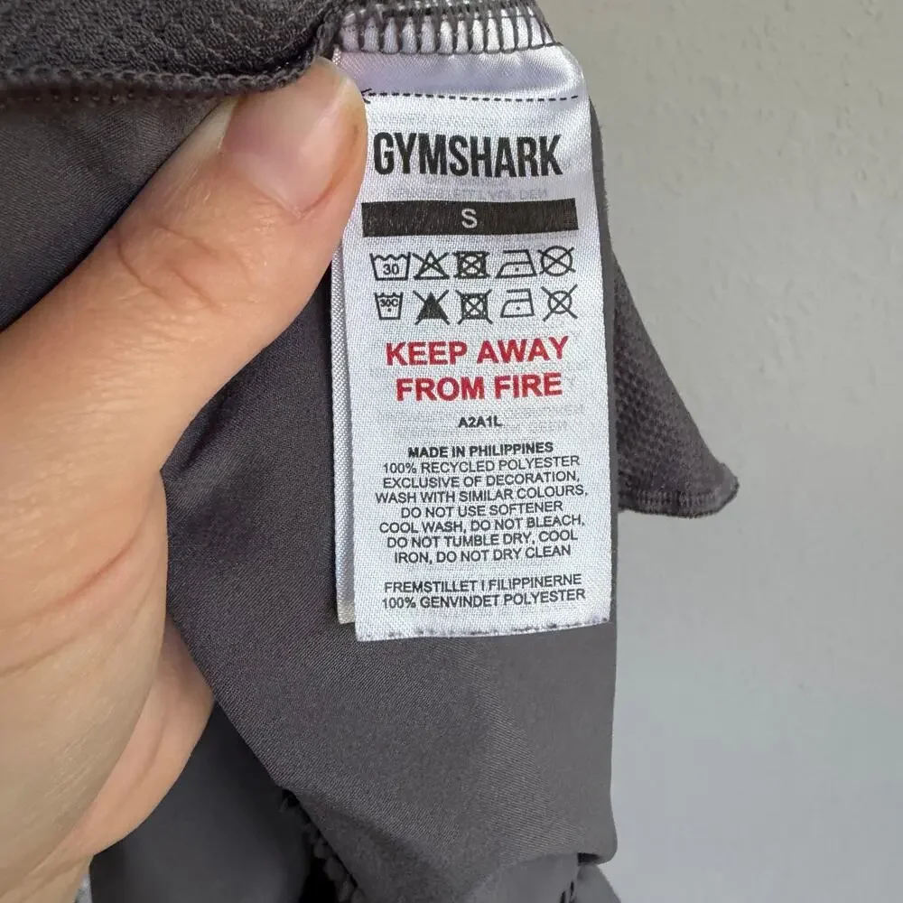 Gymshark Sport 7” Gray Athletic Basketball Shorts Womens S Workout Running